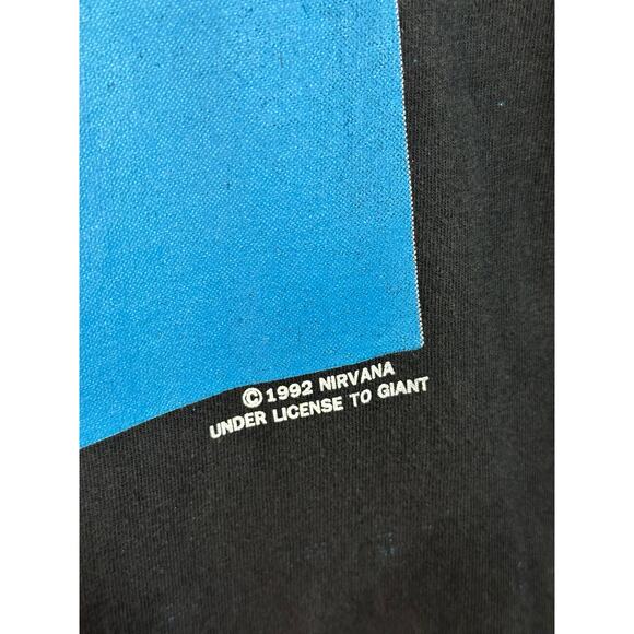 Nirvana "Nevermind" Vintage Reprint Single Stitch T-shirt Giant Tag - Picture 5 of 7